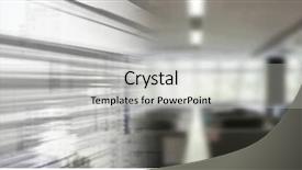  Presentation with motion - PPT theme featuring digital composite of office background and a light gray colored foreground