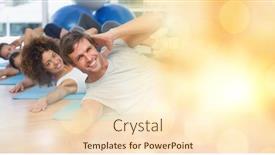  Presentation with yoga - Slide set consisting of digital-composite-of-people background and a lemonade colored foreground