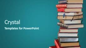  Presentation with digital literacy - PPT layouts consisting of digital composite of pile background and a ocean colored foreground