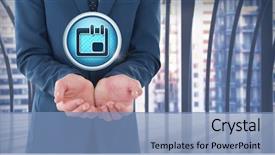  Presentation with planner - Colorful PPT theme enhanced with digital composite of planner calendar backdrop and a teal colored foreground