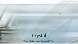  Presentation with ankle - Slides featuring digital composite of running background and a light blue colored foreground