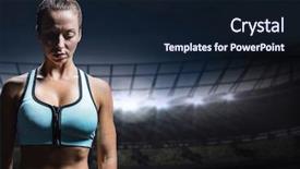  Presentation with sad woman - Colorful theme enhanced with digital composite of sad disappointed backdrop and a wine colored foreground