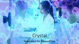  Presentation with accents - Slides with digital composite of science composition background and a arctic colored foreground