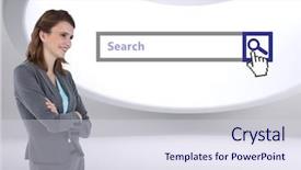  Presentation with search - Audience pleasing slides consisting of digital composite of search bar backdrop and a  colored foreground