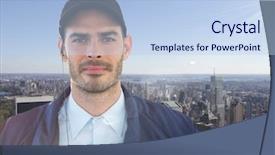  Presentation with security guard - Slide set enhanced with digital composite of security guard background and a light blue colored foreground