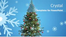  Presentation with snowflakes - Slides having digital-composite-of-snowflakes background and a light blue colored foreground