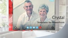  Presentation with brain social - Audience pleasing slides consisting of digital composite of social video backdrop and a  colored foreground