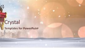  Presentation with santa sleigh - Amazing presentation theme having digital composite of sparkling transition backdrop and a lemonade colored foreground