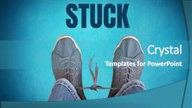  Presentation with stuck - Presentation consisting of digital composite of stuck text background and a  colored foreground