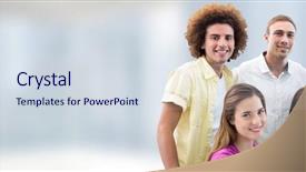  Presentation with digital literacy - PPT theme having digital composite of students background and a sky blue colored foreground