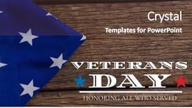  Presentation with veterans day - Amazing PPT layouts having digital composite of veterans day backdrop and a tawny brown colored foreground