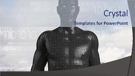  Presentation with binary - Presentation design enhanced with digital composite of white binary background and a lemonade colored foreground