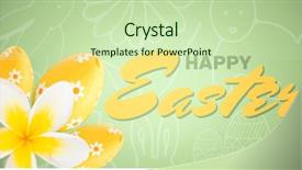  Presentation with animation - Audience pleasing presentation theme consisting of digital composite of yellow backdrop and a soft green colored foreground