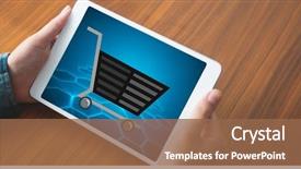  Presentation with composite - Amazing presentation theme having tablet pc's screen held backdrop and a tawny brown colored foreground