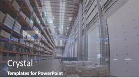  Presentation with data processing - Presentation theme enhanced with digital-composition-of-statistical-data background and a gray colored foreground