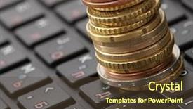  Presentation with e business and e commerce - Audience pleasing slides consisting of digital currency - business e-commerce backdrop and a tawny brown colored foreground