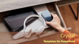  Presentation with detox - PPT layouts having digital-detox-and-technology-concept background and a tawny brown colored foreground