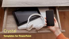  Presentation with detox - Presentation theme enhanced with digital-detox-and-technology-concept background and a  colored foreground