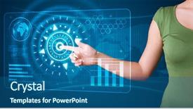  Presentation with modern tech - Slide deck featuring delicate jasmine in a small porcelain vase on the boards background and a soft green colored foreground