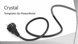  Presentation with electric cable - Slides enhanced with few sharon kakis sliced-japanese persimmonsdiospyros kakis on mat background and a tawny brown colored foreground