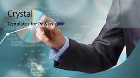  Presentation with sales - Theme enhanced with digital finance - analyzing sales data background and a  colored foreground