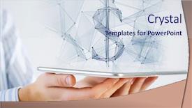  Presentation with digital finance - Beautiful theme featuring digital finance - dollar currency symbol backdrop and a  colored foreground