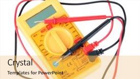  Presentation with multimeter - Amazing slides having close up of an interested businesswoman in a suit working at her white office she is talking on her phone backdrop and a light gray colored foreground