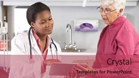  Presentation with digital health - Presentation theme featuring monthly budget - invest assets finance budgeting schedule background and a white colored foreground