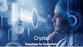  Presentation with digital technologies - Slides consisting of digital health - innovative technologies in science background and a ocean colored foreground