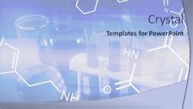  Presentation with public health - Cool new PPT theme with digital-illustration-of-a-chemical backdrop and a light blue colored foreground