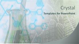  Presentation with public health covid - Presentation theme featuring digital-illustration-of-a-chemical background and a sky blue colored foreground