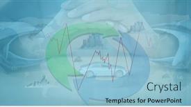  Presentation with digital finance - Slide deck consisting of digital-illustration-of-a-circle background and a light blue colored foreground