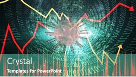  Presentation with public health covid - PPT theme having digital-illustration-of-a-coronavirus background and a teal colored foreground