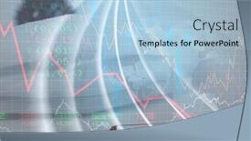  Presentation with digital statistics - PPT theme with digital-illustration-of-a-coronavirus background and a light blue colored foreground
