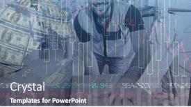  Presentation with digital statistics - Cool new slides with digital-illustration-of-a-delivery backdrop and a ocean colored foreground