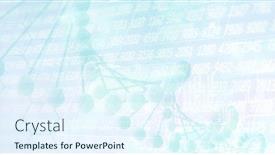  Presentation with digital statistics - Colorful slide set enhanced with digital-illustration-of-a-dna backdrop and a sky blue colored foreground