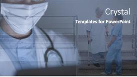  Presentation with public health covid - Theme featuring digital-illustration-of-a-doctor background and a gray colored foreground
