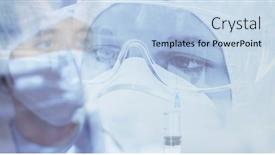  Presentation with public health - Colorful slides enhanced with digital-illustration-of-a-female backdrop and a light blue colored foreground