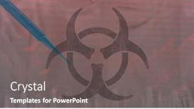  Presentation with public health covid - Theme enhanced with digital-illustration-of-a-hazard background and a gray colored foreground