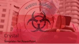  Presentation with public health - Presentation featuring digital-illustration-of-a-hazard background and a red colored foreground