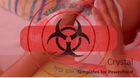  Presentation with digital health - Presentation theme enhanced with digital-illustration-of-a-hazard background and a red colored foreground