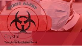  Presentation with public health covid - Presentation theme consisting of digital-illustration-of-a-hazard background and a red colored foreground