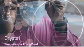  Presentation with public health covid - Presentation theme consisting of digital-illustration-of-a-man background and a  colored foreground