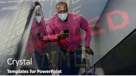  Presentation with public health covid - Slide set enhanced with digital-illustration-of-a-man background and a wine colored foreground