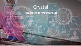  Presentation with public health covid - Presentation theme enhanced with digital-illustration-of-a-man background and a gray colored foreground