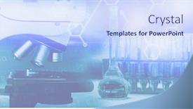  Presentation with public health covid - Theme enhanced with digital-illustration-of-a-microscope background and a sky blue colored foreground