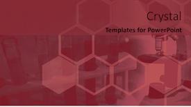  Presentation with digital health - Colorful PPT theme enhanced with digital-illustration-of-a-microscope backdrop and a tawny brown colored foreground