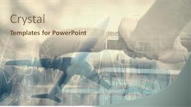  Presentation with digital image processing - Presentation design with digital-illustration-of-a-person background and a lemonade colored foreground