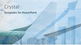  Presentation with public health covid - PPT theme consisting of digital-illustration-of-a-plane background and a sky blue colored foreground