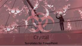  Presentation with covid coronavirus - PPT theme enhanced with digital-illustration-of-a-red background and a  colored foreground